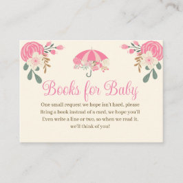 April Showers brengen de Boeken van de Bloemen van Informatiekaartje