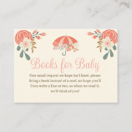 April Showers brengen de Boeken van de Bloemen van Informatiekaartje