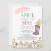 April Showers brengen de moedwillige bloemen drijv Kaart (Voorkant)