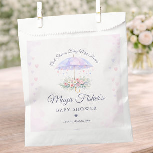 April showers brengen May bloemen Baby Shower Bedankzakje