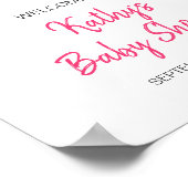 April Showers brengen May Flower Baby shower Welko Poster (Hoek)