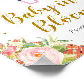 April Showers brengen May Flowers Baby in Bloom Poster (Hoek)