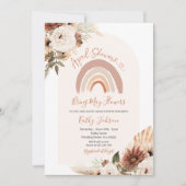 April Showers brengen May Flowers Boho Rainbow Kaart (Voorkant)