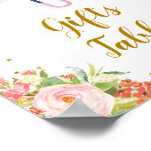 April Showers brengen May Flowers Gifts Table Poster (Hoek)