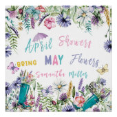 April Showers brengen May Flowers Perfect Poster (Voorkant)