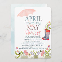 April Showers brengen May Flowers Shower per Mail Kaart