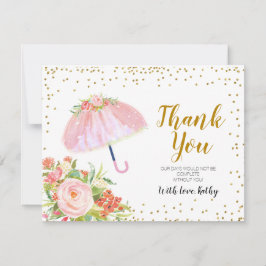 April Showers brengen mei bloemen Dank je creditca Bedankkaart