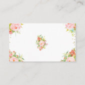 April Showers brengen modebloemen diaper raffle En Informatiekaartje (Achterkant)