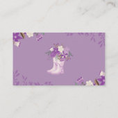 April Showers brengen modebloemen diapraffle Informatiekaartje (Achterkant)