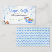 April Showers brengen modebloemen diapraffle Informatiekaartje (Voorkant / Achterkant)