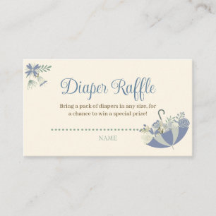 April Showers brengen modebloemen diapraffle Informatiekaartje