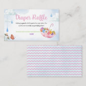 April Showers brengen modebloemen diapraffle Informatiekaartje (Voorkant / Achterkant)