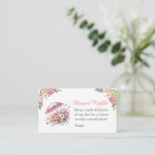 April Showers brengen modebloemen diapraffle Informatiekaartje (Staand voorkant)