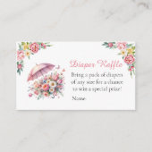 April Showers brengen modebloemen diapraffle Informatiekaartje (Voorkant)