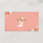 April Showers brengen modebloemen diapraffle Informatiekaartje (Achterkant)