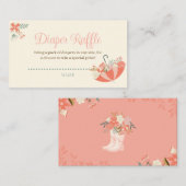 April Showers brengen modebloemen diapraffle Informatiekaartje (Voorkant / Achterkant)