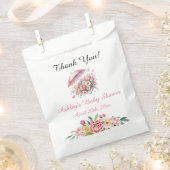 April Showers brengt mei Flowers Baby shower Bedankzakje (Geknipt)