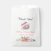 April Showers brengt mei Flowers Baby shower Bedankzakje (Voorkant)