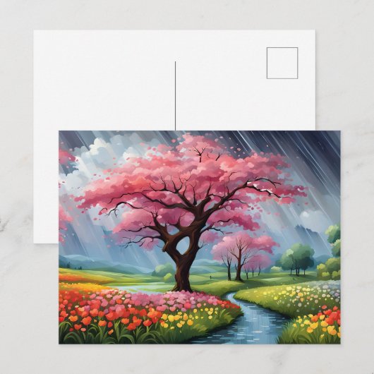 April Showers Briefkaart (Voorkant / Achterkant)