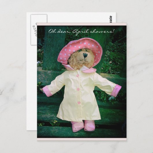 April Showers Briefkaart (Voorkant / Achterkant)
