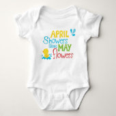 April Showers Brings May Flowers Romper (Voorkant)