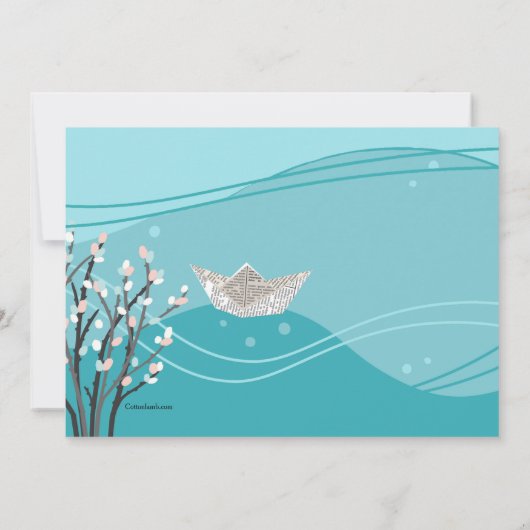 April Showers Bruidsuitzetting Kaart (Achterkant)