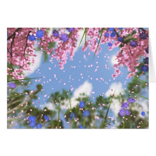 April Showers Card (Voorkant Horizontaal)