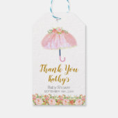 April Showers halen May Flowers Dank je label Cadeaulabel (Achterkant)