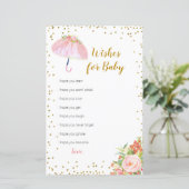 April Showers halen May Flowers Wishes for Baby (Staand voorkant)