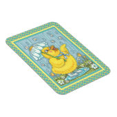 APRIL SHOWERS KUNNEN STROMEN, SPRING CHICK MAGNET MAGNEET (Rechterzijde)