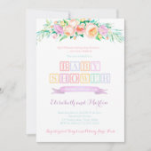 April Showers May Flowers Baby Shower Invitations Kaart (Voorkant)