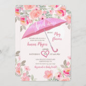 April Showers Paraplu Douche Kaart (Voorkant / Achterkant)