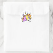 April Showers Paraplu Ronde Sticker (Tas)