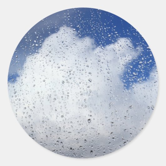 April Showers Ronde Sticker (Voorkant)