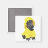 April Showers Schotse Terrier Magneet (Voorkant / Achterkant)