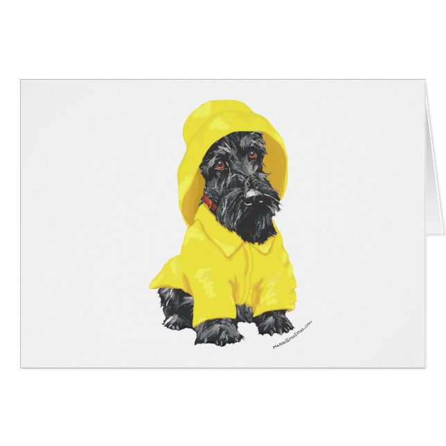 April Showers Scottish Terrier (Voorkant Horizontaal)