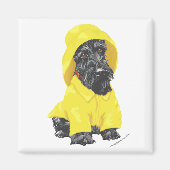 April Showers Scottish Terrier Magneet (Voorkant)