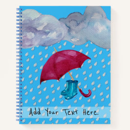 April Showers Spiral Notitieboek