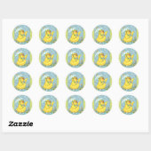 APRIL SHOWERS SPRING CHICK, CHICKEN STICKERS Sheet (Vel)