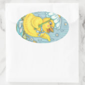 APRIL SHOWERS SPRING CHICK, CHICKEN STICKERS Sheet (Tas)