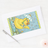 APRIL SHOWERS SPRING CHICK, CHICKEN STICKERS Sheet (Envelop)