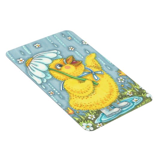 APRIL SHOWERS SPRING CHICK MAGNET Large Magneet (Rechterzijde)