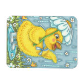 APRIL SHOWERS SPRING CHICK MAGNET Rectangle Magneet (Horizontaal)
