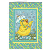 APRIL SHOWERS, SPRING CHICK NOTE WENSKAART V (Voorkant)