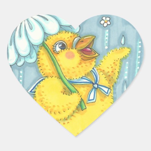 APRIL SHOWERS SPRING CHICK STICKERS Sheet (Voorkant)