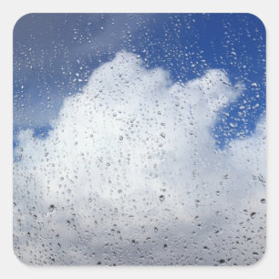April Showers Vierkante Sticker