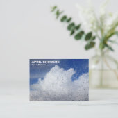 April Showers Visitekaartje (Staand voorkant)