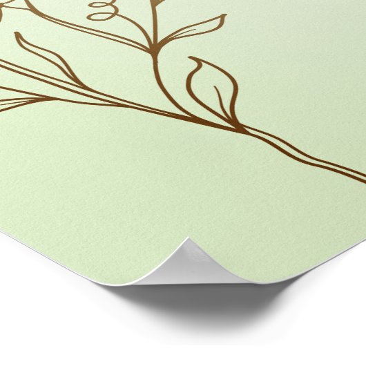 April Simple Joy Bloemprint Poster (Hoek)