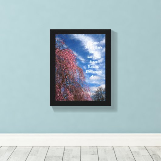 April Sky met Filippijnen 4:4 Canvas Afdruk (Insitu (Houten vloer))