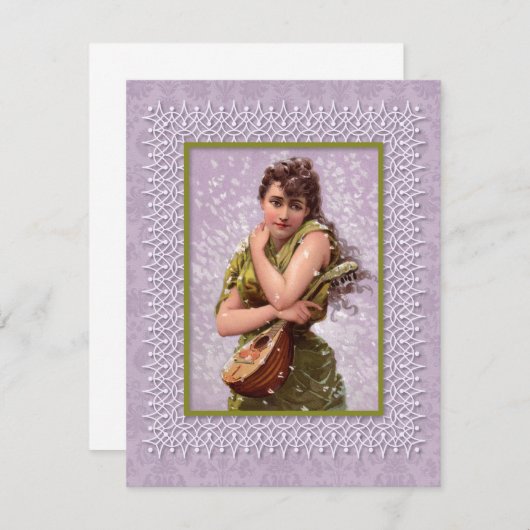 April-sneeuwstorm Kaart (Voorkant / Achterkant)